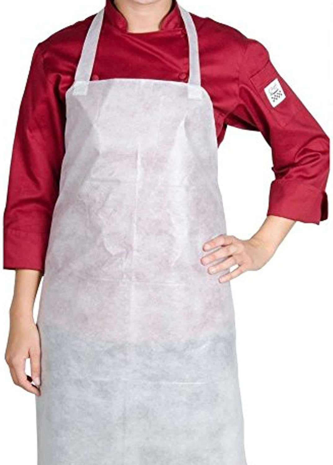 Disposable Therapist Apron in White Color in Small Size(50 Pices
