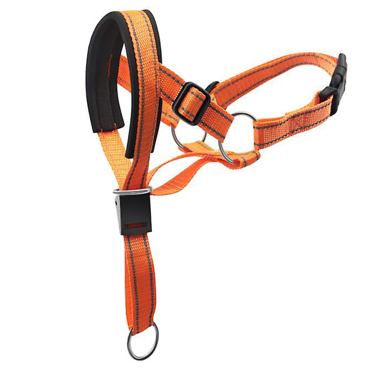 1 Pack Adjustable Dog Head Collar, Halter Collar - Easy to Control for Training, Medium & Large Dogs (Orange)