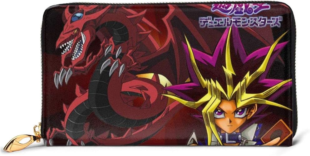 Amazon 本革ジッパー 長財布 遊戯王デュエルモンスターズ 小銭入れ 収納 大容量スリム カード収納 カード シンプル薄型 財布 人気 ギフト Yukxl シューズ バッグ