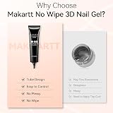 Makartt 3D Nail Gel Sculpting Gel 2x15ml for Nail Art Glue Chrome Powder view 7