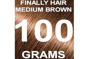 Finally Hair Building Fiber Refill 100 Grams Hair Loss Concealer by Finally Hair (Medium Brown)
