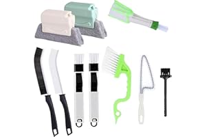 10 Pcs Hand-held Groove Gap Cleaning Tools, Door Window Track Cleaning Tools Groove Corner Crevice Cleaning Brushes for Slidi