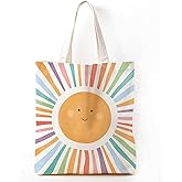 Zeghk Sunshine Gifts Canvas Tote Bag for Women, Kids tote Bag,Reusable Grocery, Sunshine Gifts Shopping Bag, Birthdays Gift for Women Holiday