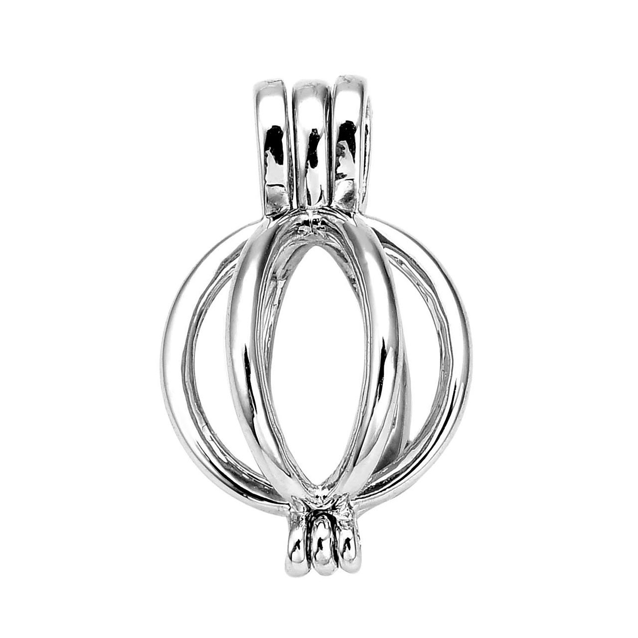 JOVIVI Schmuck,Engelsrufer Hollow Kürbis Käfig Locket Anhänger Engelsklingel Schwangerschaft Halskette für Klangkugel Steinkugel