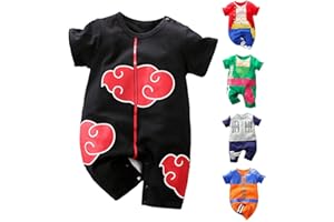 RELABTABY Newborn Baby Boys Girls Anime Romper Cotton Long Sleeve Infant Cosplay Costume Jumpsuit Outfit