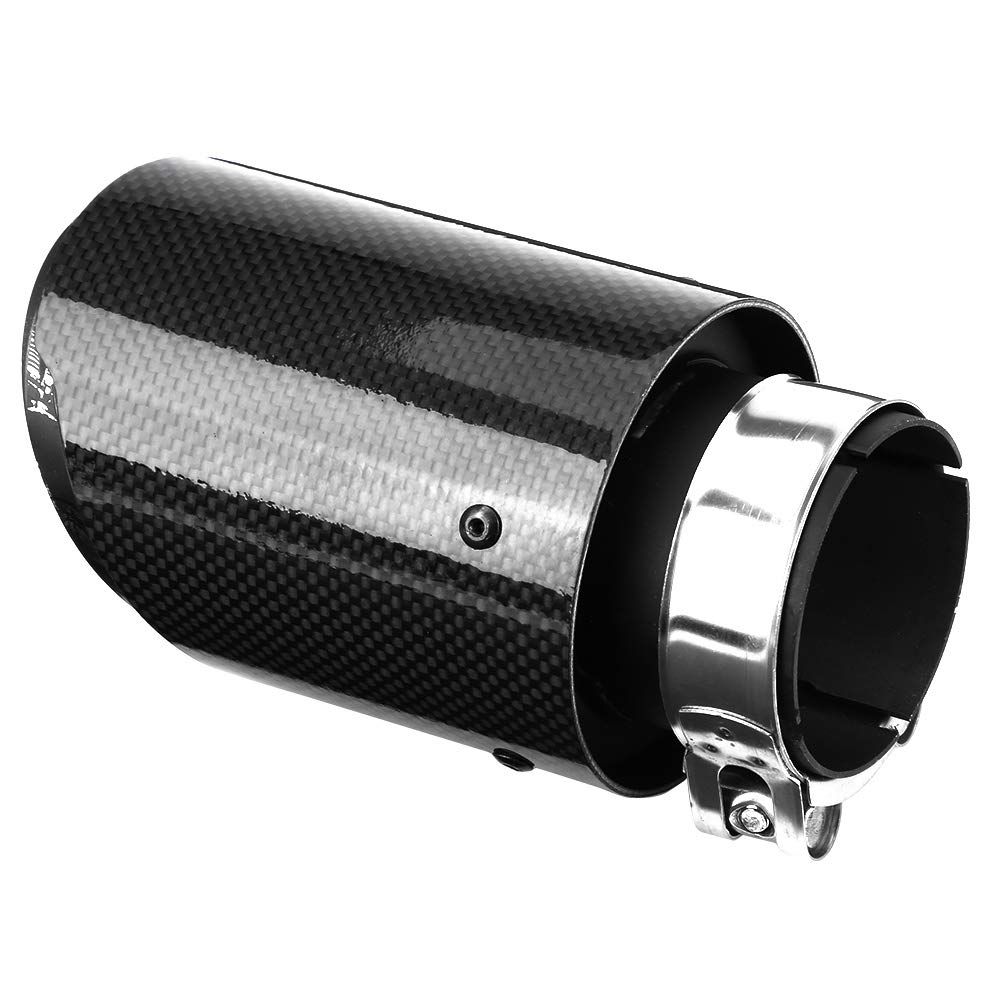 Exhaust Tip Car Exhaust Pipe Muffler Tip Carbon Fiber Style for Most Cars with 60 mm Diameter Pipe + exhaust tips