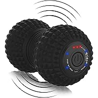 ZeenKind 4 Speed Vibrating Massage Ball Roller, Electric Rechargeable Lacrosse Ball Massager for Deep Tissue Trigger Point Th