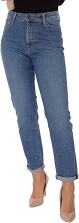 lee mom straight curved high waist