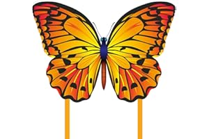LARUITA Latuita Butterfly Kite for Kids & Adults Easy to Fly, Large Single Line Kite for The Beach Game,with 200 FT String Kite Handle