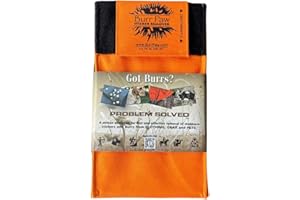 Burr Paw Burr Removal Tool for Dogs, Clothes, Horses and Hunting Gear - Multi-Purpose Deburring Accessory for Removing Sticky Burrs (Blaze Orange)