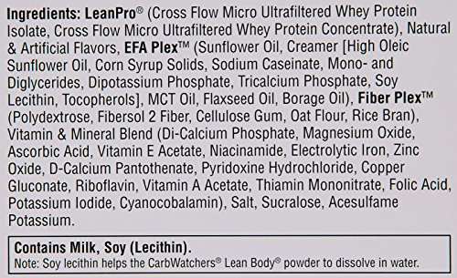 Labrada Carb Watchers Lean Body Vanilla Ice Cream 2.29oz packets (pack of 42)