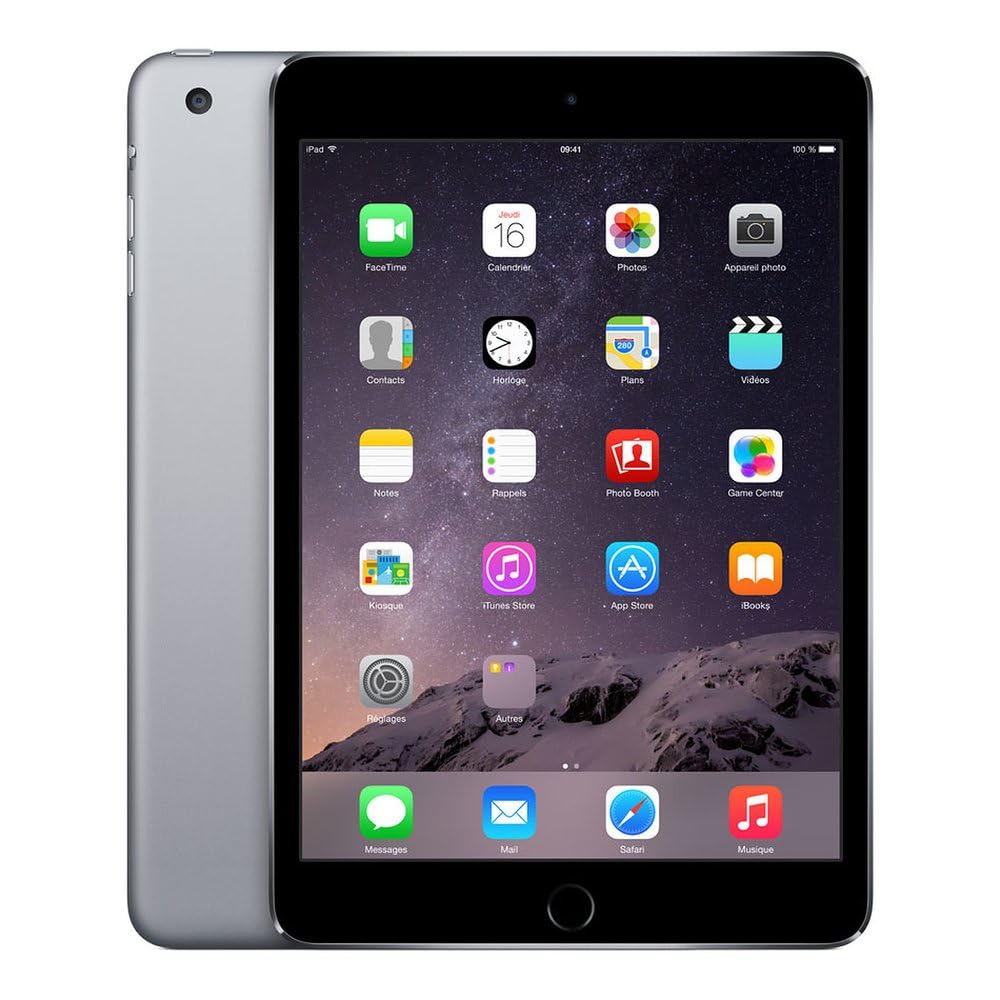 Apple iPad Mini 3 128GB Wi-Fi - Space Grey (Renewed)