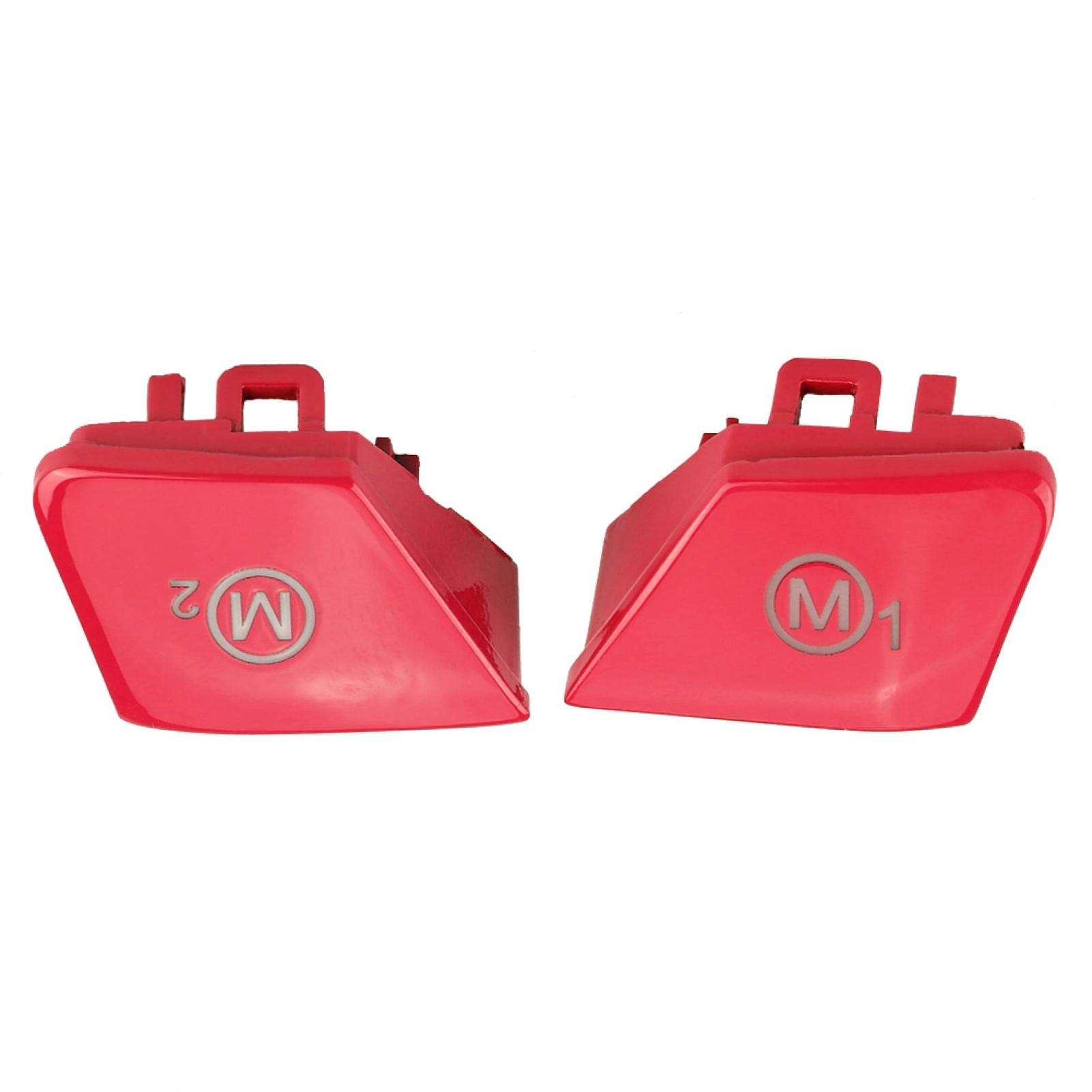 For F80 M3 Competition-Car Steering Wheel M1 M2 Mode Switch Button Steering Wheel M1 M2 Model Button 1 Pair Car Steering Wheel M1 M2 Mode Switch Button For M3 M4 F80 F82 F83 Red