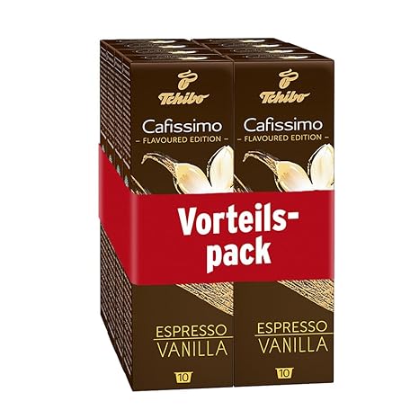 Tchibo Cafissimo Flavoured Edition Espresso Vanilla, 80 Kaffee-Kapseln, Großpackung
