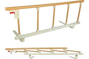 BEENDOU Bed Safety Railing Safety handrail for The Elderly, Pregnant Women, Disabled People Home Foldable White Bed Auxiliary Handle to Prevent Falls,Side Rails for Bed for Elderly (58.6 * 16 Yellow)