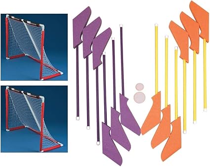 Amazon Com S S Worldwide 36 Foam Floor Hockey And Goals Easy