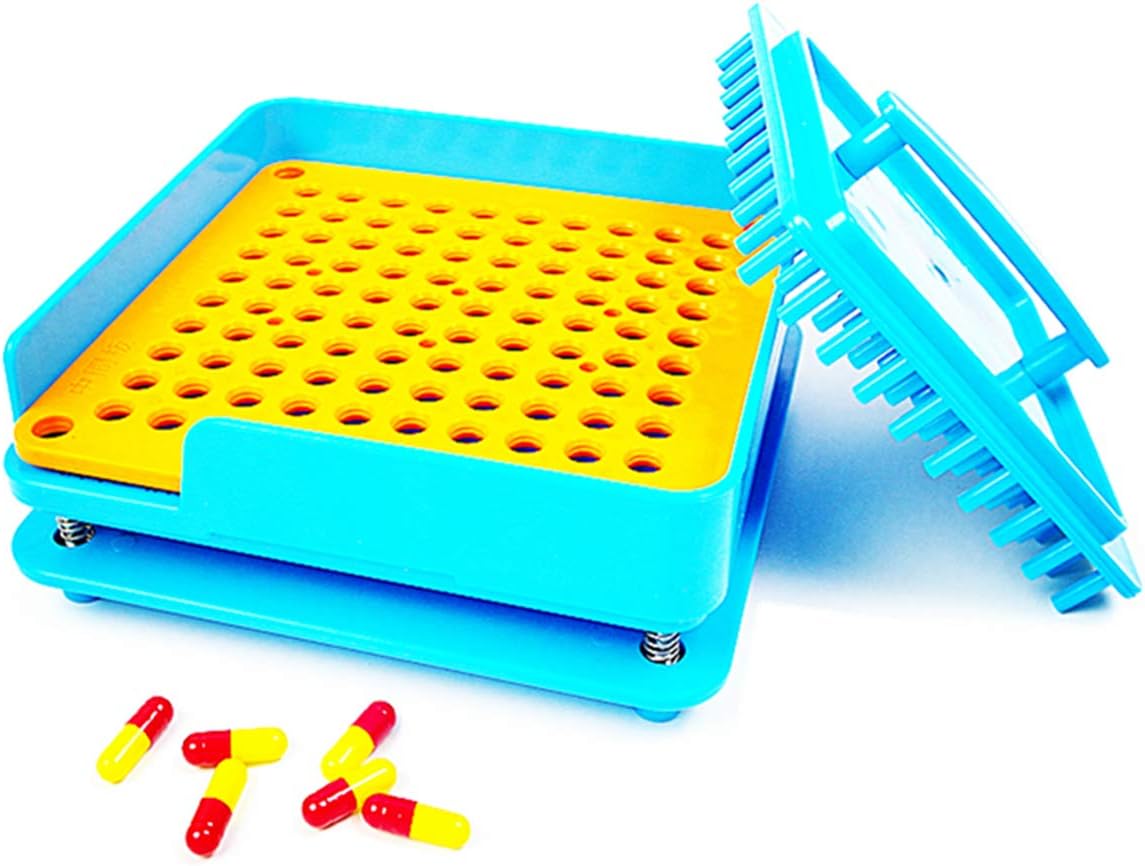 100PCS Capsule Holder Size 00 Plate, Capsule Filler Machine Tray,Manual