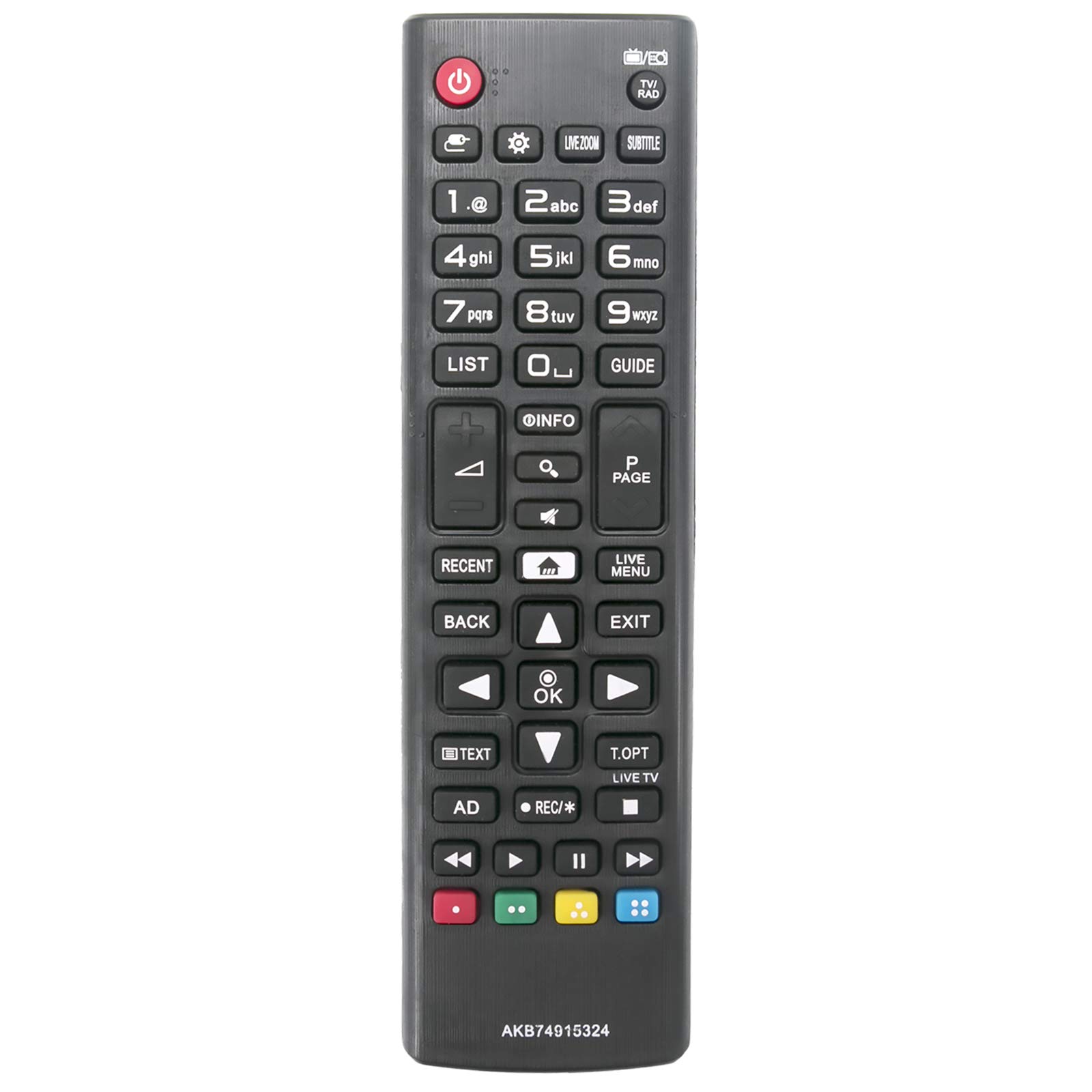 VINABTY AKB74915324 Universal Replacement Remote Fit for LG Smart LED TV Sub AKB74915324 AKB-74915324 AKB74915325 43UH6107 43UH610V