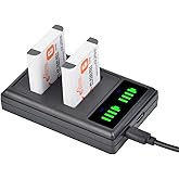 NP-BG1 BG1 NP-FG1 Battery and LED USB Dual Charger for Sony Cybershot DSC-HX5V, DSC-HX9V, DSC-W30, DSC-W35, DSC-W50, DSC-W55,