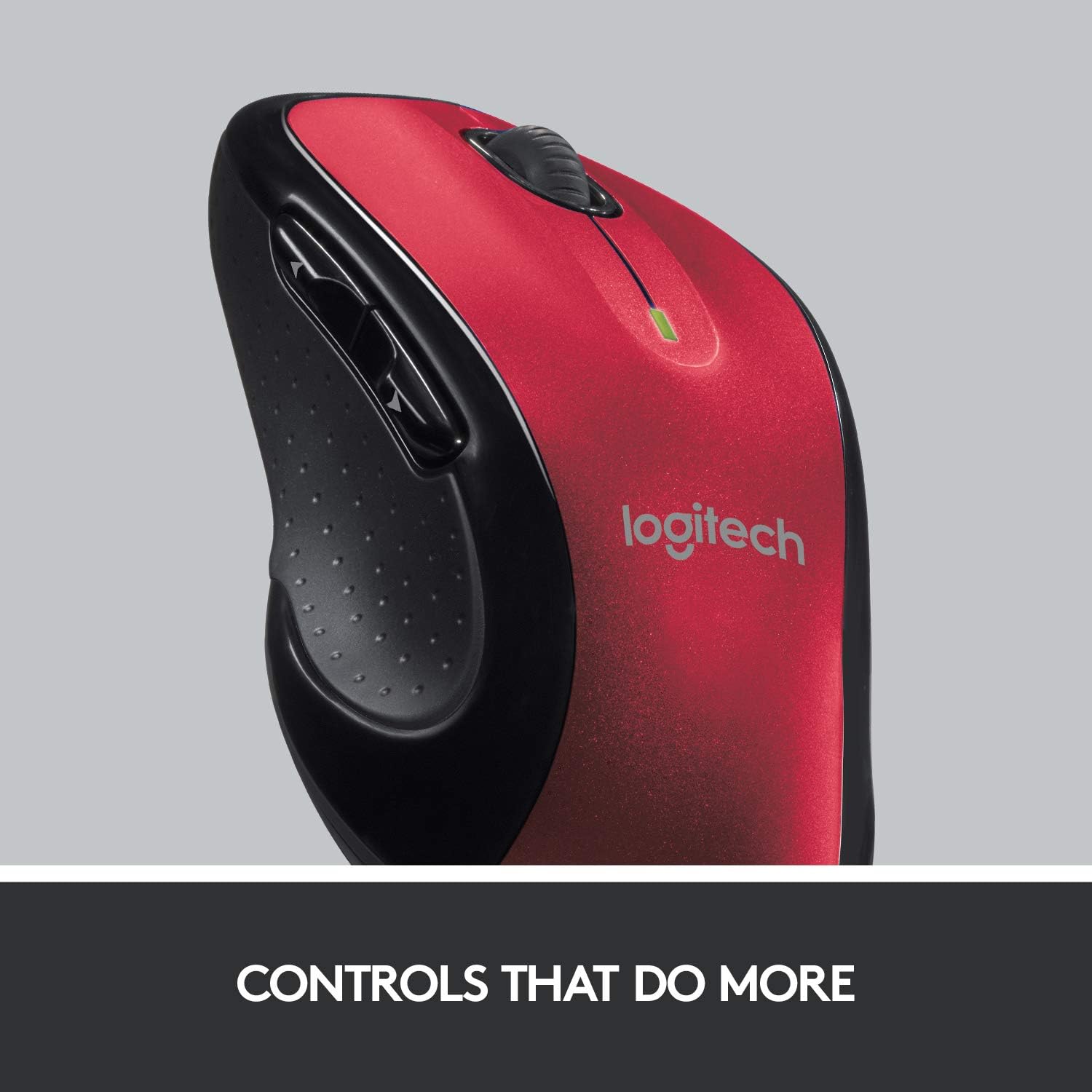 Logitech M510 Wireless Computer Mouse – Comfortable Shape with USB Unifying Receiver, with Back/Forward Buttons and Side-to-Side Scrolling - Red: Computers & Accessories