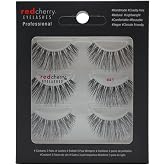 Red Cherry False Eyelashes #43, Pack of 3