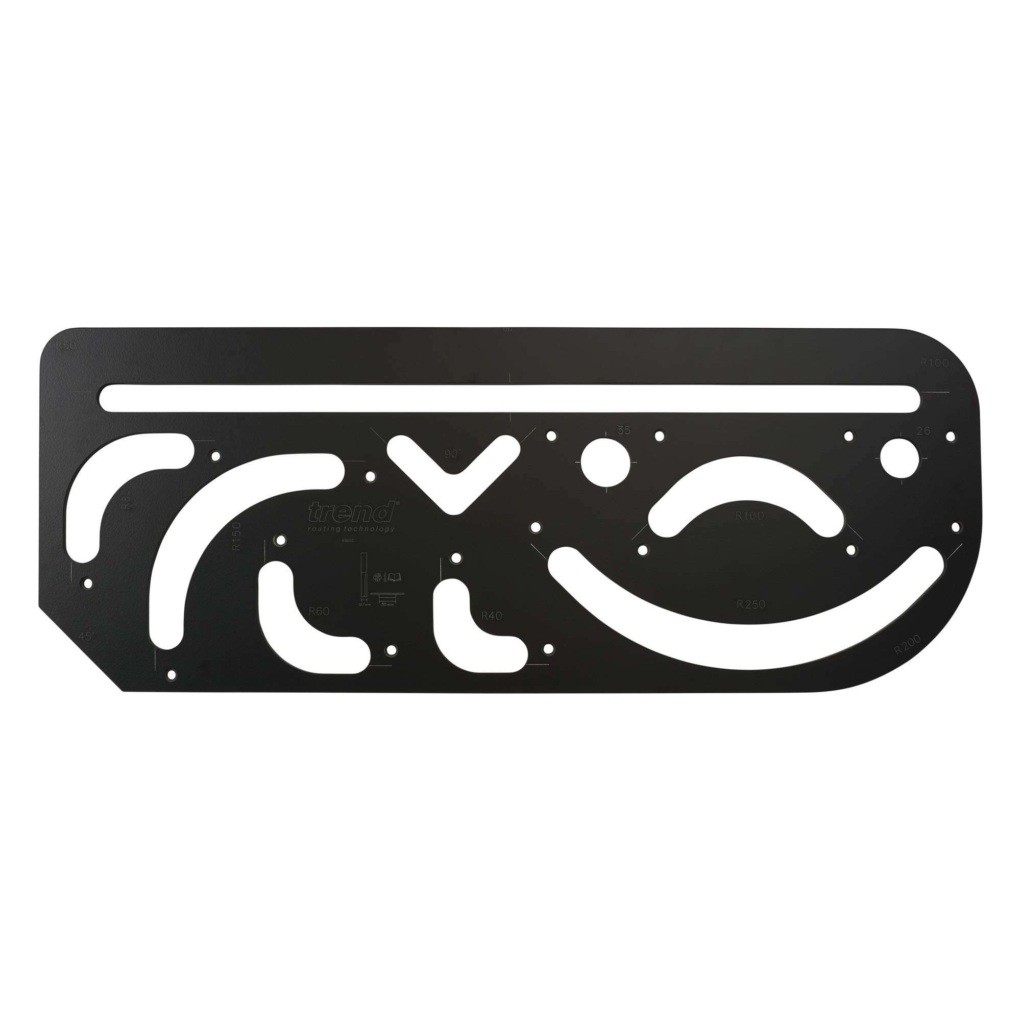 Trend Aperture Radius Jig for Routing Out Apertures, Recesses for Sinks, Hobs & Curved Cabinets , AR/JIG