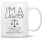 Retreez Funny Lawyer Mug Gift I'm A Lawyer Attorney Barrister 11 Oz Ceramic Coffee Mug - Appreciation Sarcasm Motivational Inspirational graduation birthday gift for him her friend coworker dad mom