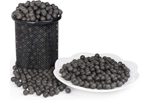 LuckIn 1000/1500/3000PCS Slingshot Ammo Balls, 3/8 Inch Hard Clay Slingshot Ammo for Hunting & Shooting Target Practice, Natural Biodegradable, Brown