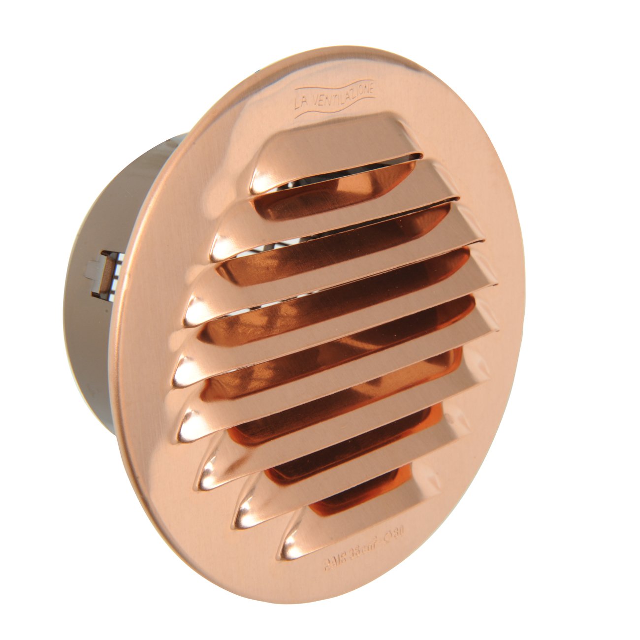The gtrp80r-y Ventilation Grill Round Recessed, Copper, 100 mm