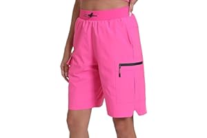 Rrosseyz Women's Hiking Cargo Shorts with Pockets Quick Dry Athletic Gym for Women Exercise Lounge