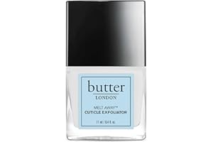 butter LONDON Cuticle Remover Liquid, Melt Away - Cuticle Softener Oil Exfoliator Gently Removes Dry & Overgrown Skin - Nail Care for Clean & Healthy-Looking Nails, Home Manicure & Pedicure