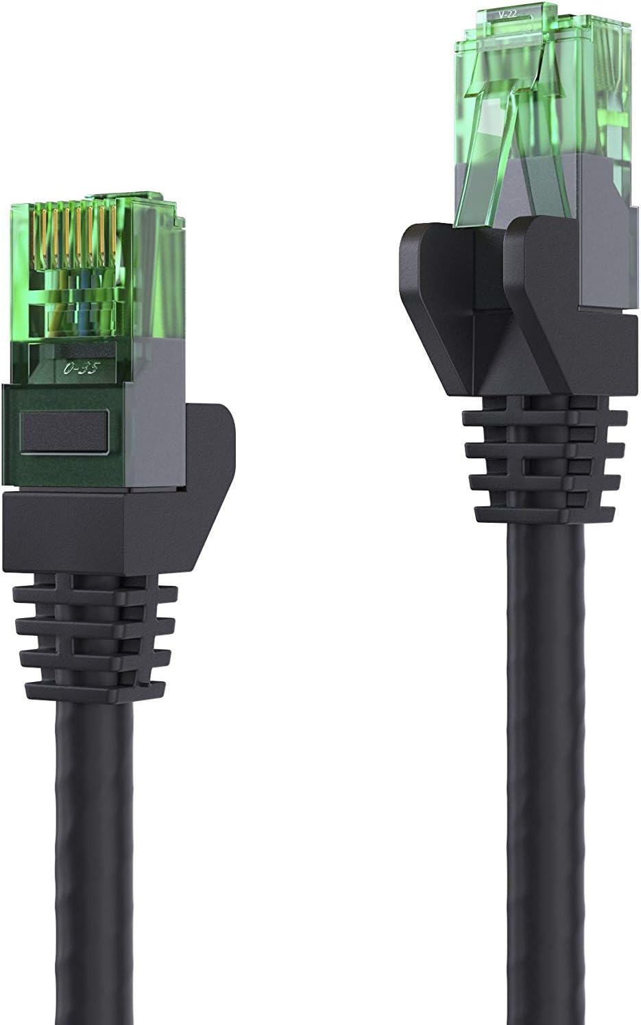 mumbi LAN Cable 30 m CAT 5e Network Cable CAT5e Ethernet Cable Patch Cable RJ45 30 m Black, 30.0m - Image 3