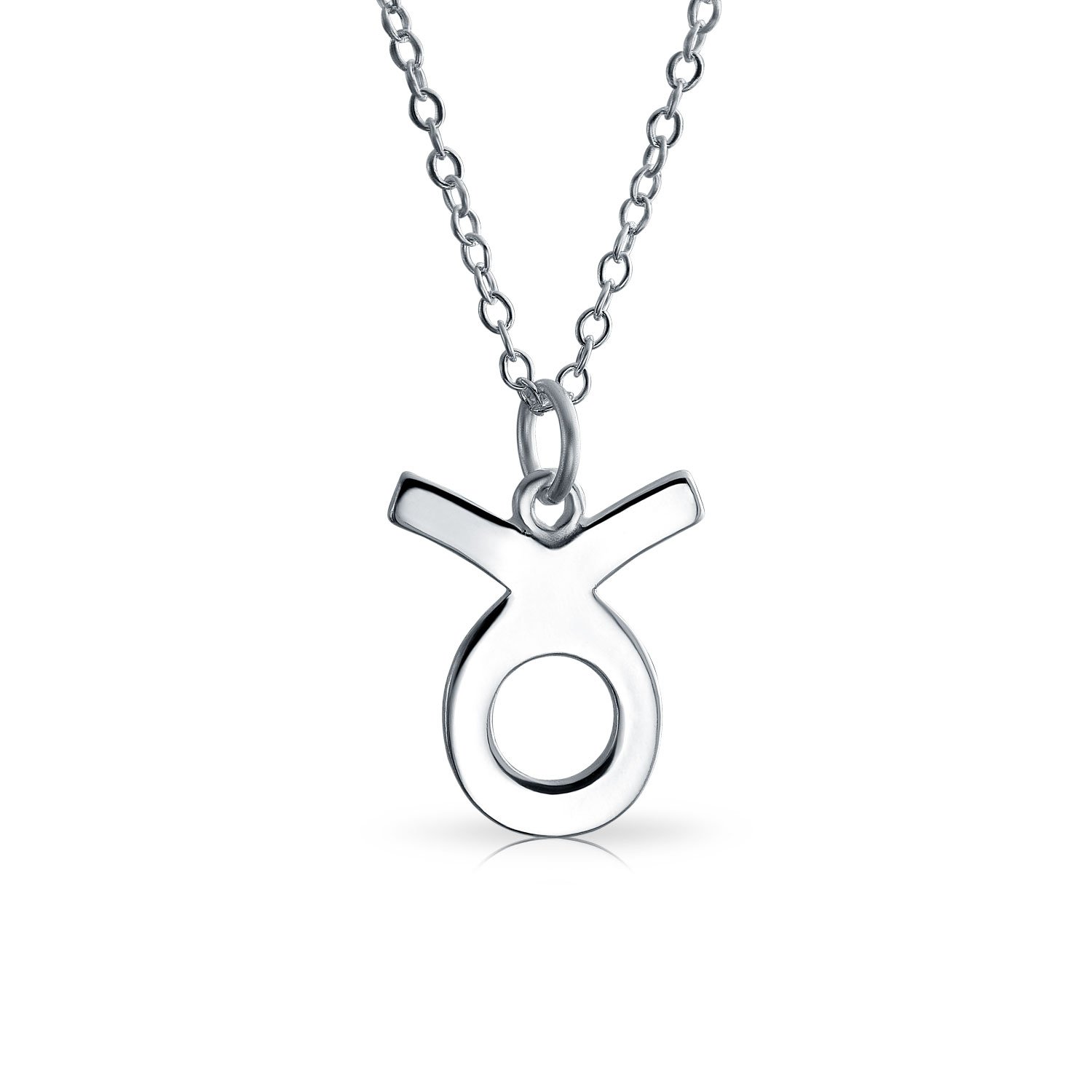 0,925 Silber Sternzeichen Stier-Anhänger-Halskette: Amazon.de: Schmuck