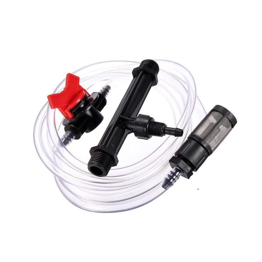 TF Fertilizer Injector, Venturi Garden Irrigation Device Kit 1"- G3/4" Fertilizer Injector Switch Water Tube Kit