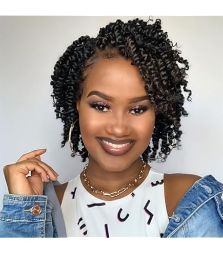 Amazon.com : WUDAS Short Passion Twist Hair 8 Inch Pre-twisted