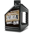 Maxima Racing Oils 349128B-2PK Syn Blend4 10w40 Synthetic Blend Motorcycle Engine Oil 1G Bottle, 2-Pack