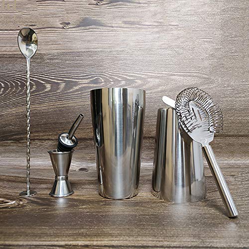 YYQQ Cocktail Shaker Set,10Teilige Cocktail Shaker,Komplettes Kit, Sie müssen Keine zusätzlichen Whisky Steine kaufen… – Bild 7