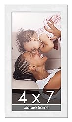 Poster Palooza 4x7 Frame White Solid Wood Picture