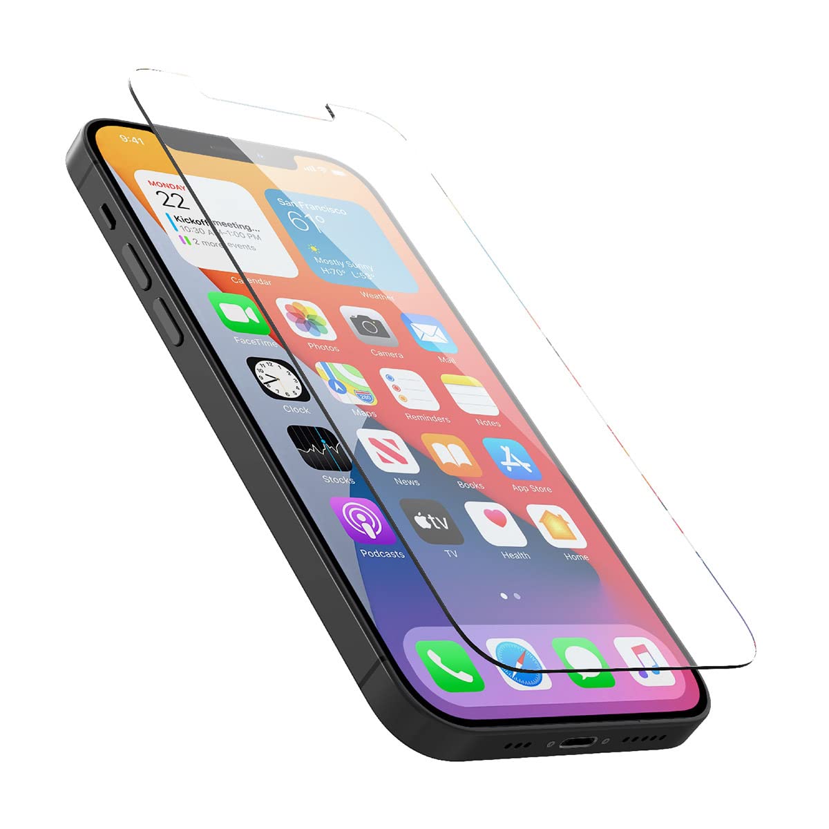 Catalyst Designed for iPhone 12 Pro Max Tempered Glass Screen Protector with Cleaning Pad, Shatter Proof, HD Clear Scratch Protection, Bubble Free Easy Install Screen Film, Dust Removal Stick