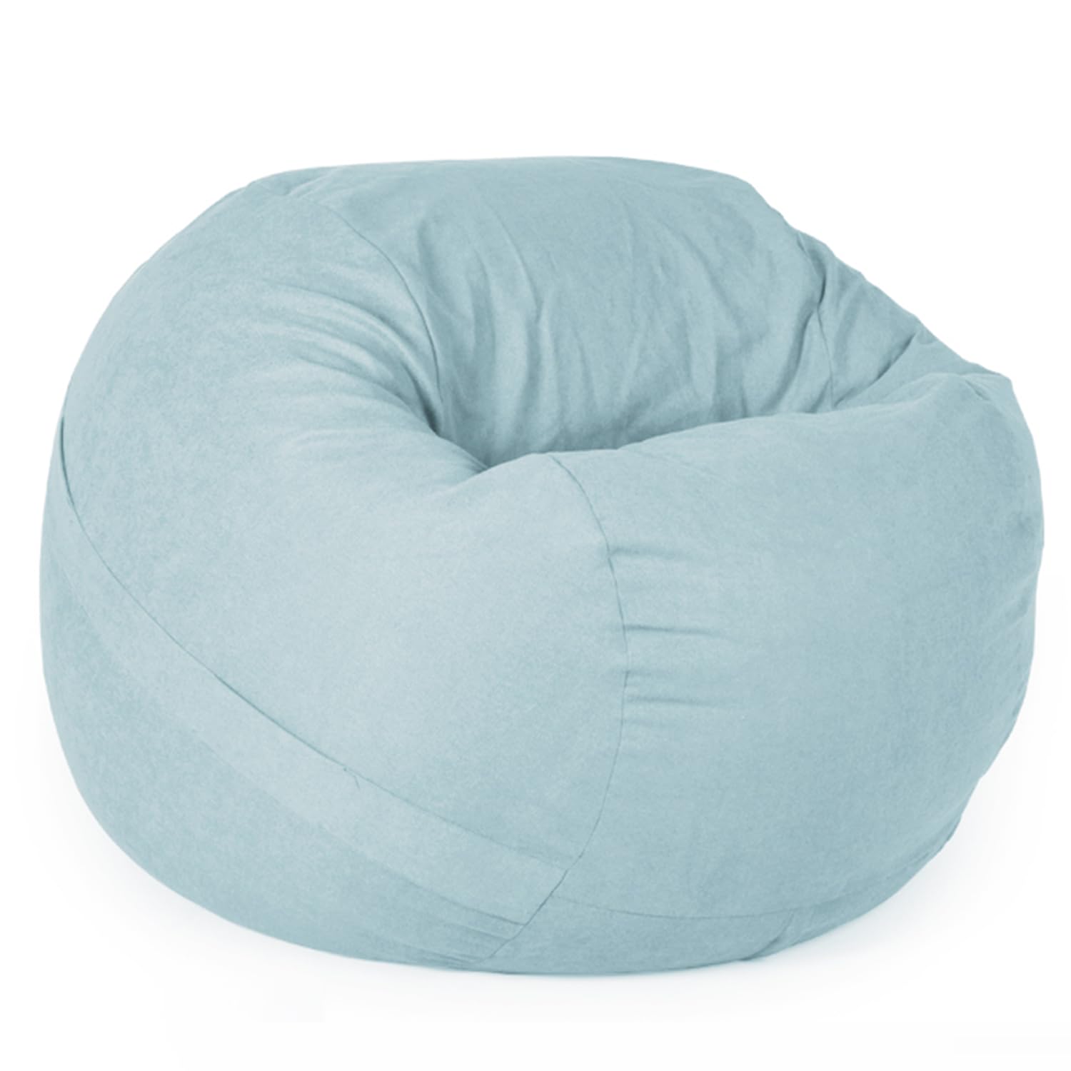 Photo 1 of YuppieLife Big Durable Bean Bag Chairs Cover for Adults(Just Cover,No Filler) 4Ft Machine Washable Large Size Sofa Cover (Light Blue)