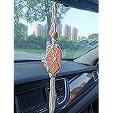 Handmade Himalayan Salt Car Rearview Mirror Pendant Car Decoration Hanging Ornaments for You