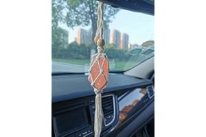 Handmade Himalayan Salt Car Rearview Mirror Pendant Car Decoration Hanging Ornaments for You