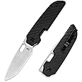 Kizer Varatas Pocket Knife, 3.24” Nitro V Knife, G10 Carbon Fiber Handle Folding Knife, EDC Knife for Men Women, Liner Lock Camping Folding Knife with Pocket Clip, Survival Hunting knives V3637A2