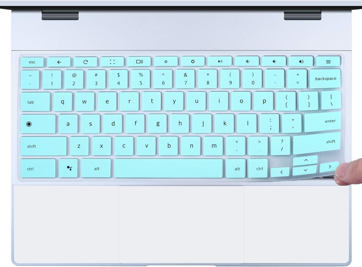 CaseBuy Google Pixelbook Keyboard Skin Google Pixelbook Accessories, Compatible with Google Pixelbook 12.3" 2-in-1 Chromebook, Mint Green
