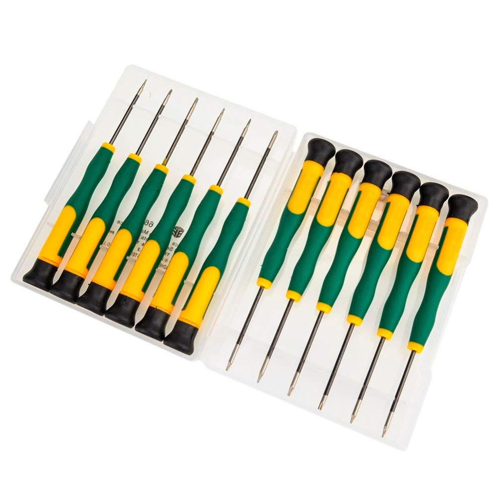 MMOBIEL Magnetic Torx Screwdrivers Set - T2 T3 T4 T5 T6 T8-12 Pcs Screwdriver Set Compatible with iPhone, iPad, MacBook Pro/Air, Laptop, Tablet and More - Repair Kit
