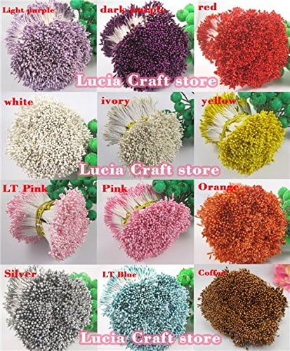 7488pcs 1mm Pearl Double Heads Flower Stamen Pistil (13colors 576pcs/1color)