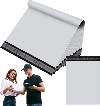 YAAVAAW 50pcs 35x45cm White Postage Bags Self Seal Mailing Clothes Parcels