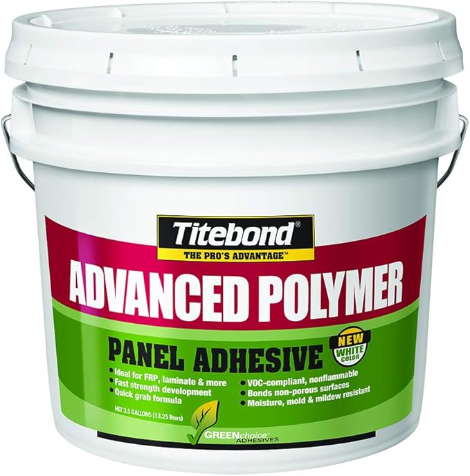 Titebond 4319 GREENchoice Advanced Polymer Panel Adhesive Pail, 3.5 gal