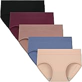 TUTUESTHER Cotton Underwear for Women Mid Rise Hipster Panties Full Briefs Stretchy Ladies Full Coverage Panties