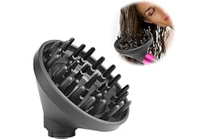 NINEBIRD Upgraded Diffuser Nozzle Attachment Compatible with Dyson Airwrap Styler Accessaries Parts,Converting for Airwrap Styler to Hair Dryer (Grey)
